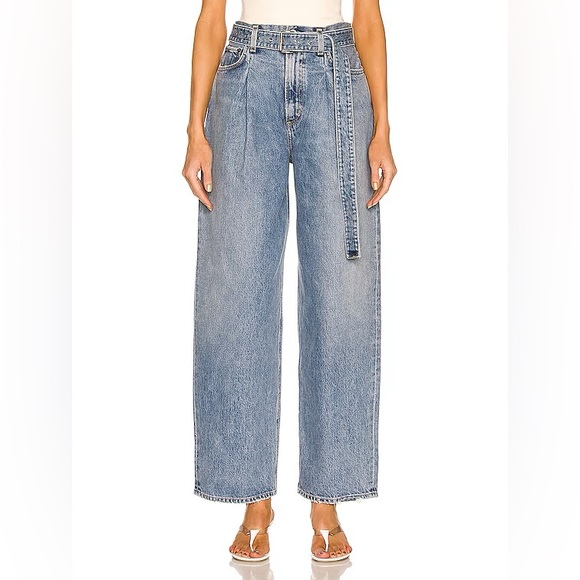NWOT AGOLDE Wide-leg Belted Jeans - Picture 3 of 13